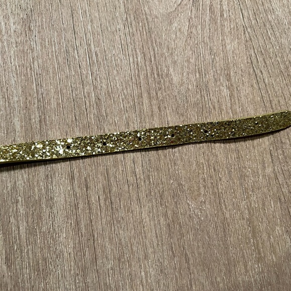 jcrew crewcuts gold leather glitter belt - Picture 3 of 5